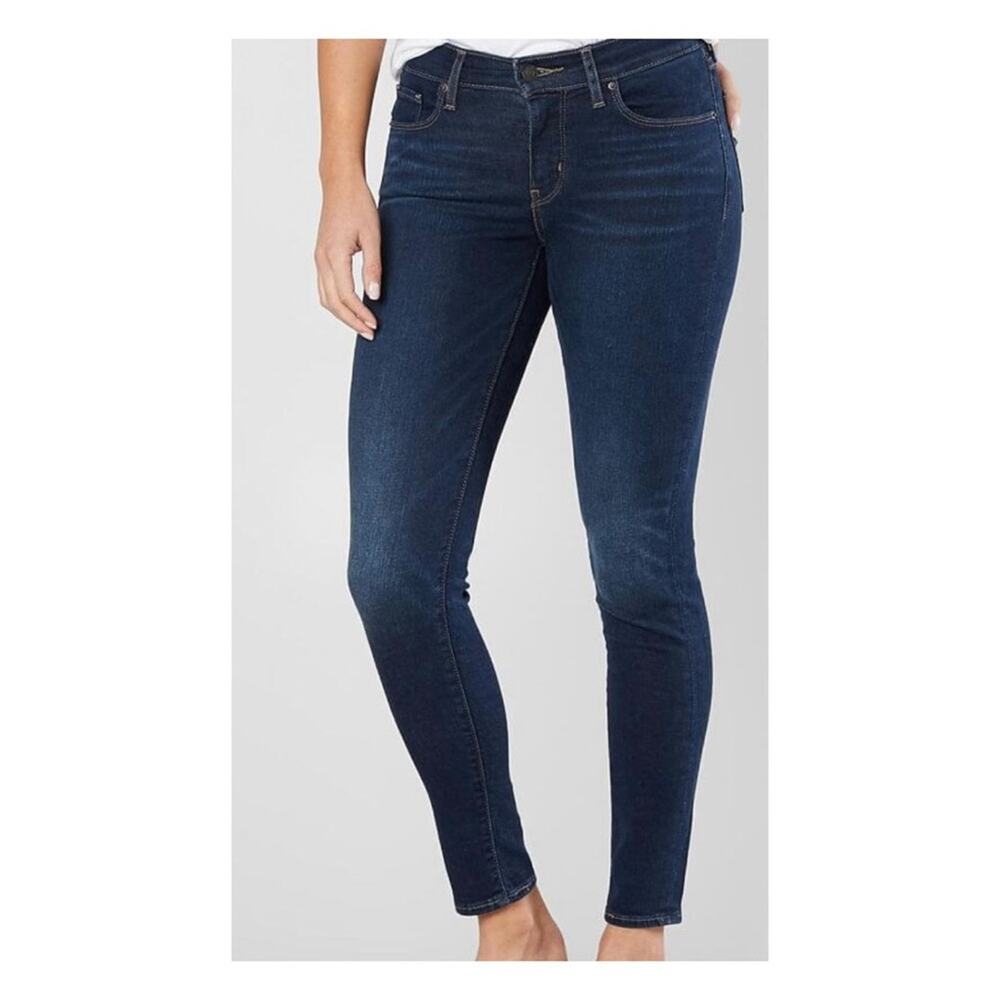 Levi’s premium curvy skinny mid-rise darkwash jeans size 24 casual